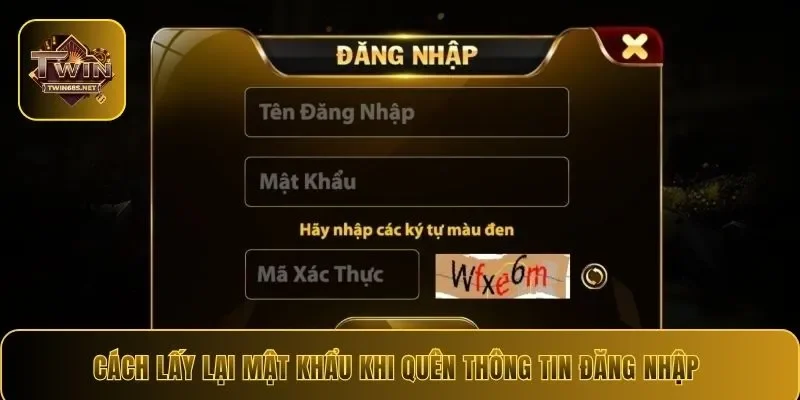 Cách lấy lại mật khẩu khi quên thông tin đăng nhập